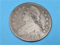 1810 Silver Bust Half Dollar Coin