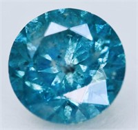Certified 1.15 ct Round Brilliant Blue Diamond