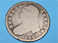 1817 Silver Bust Half Dollar Coin