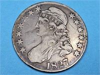 1827 Silver Bust Half Dollar Coin
