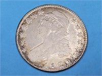 1820 Silver  Bust Half Dollar Coin