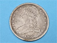 1837 Silver Bust Half Dollar Coin