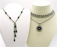 Vintage Rhinestones & Newer Necklaces