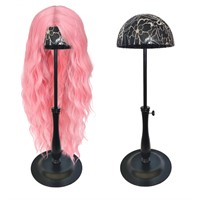 Wig Stand 1PC Iron Base Adjustable Height (12.6-18