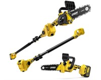IMOULIVE 8" Cordless Pole Saw & Mini Chainsaw