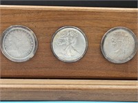 Silver Morgan, Peace, Eagle and New Dollars