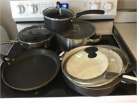 All Pots & Pans On Kitchen Stove