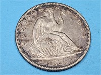1855 O  Silver  Seated Liberty Half Dollar Coin