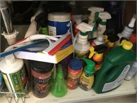 Lower Under Sink Cabinet Chemicals Lot
