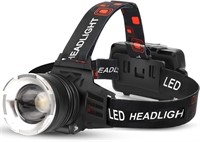 AMAKER LED Rechargeable Headlamp  90000 Lumens Sup