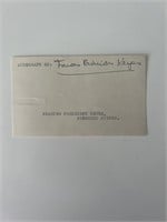Author Frances Parkinson Keyes original signature