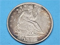 1856 O Silver   Seated  Liberty Half Dollar Coin