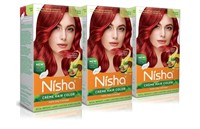 Nisha Creme Hair Color Flame Red (pack of 3)