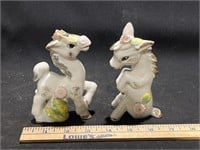 Porcelain horses