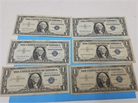 6- 1957 A,B&* $1 Currency Bills