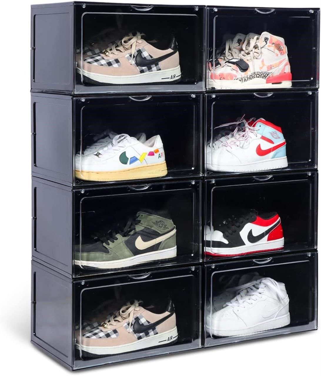 OMOPIN 8 PACK XL Shoe Storage Box Drop Side Sneake