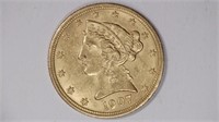 1907-S $5 Gold Liberty Head