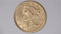 1894 $5 Gold Liberty Head