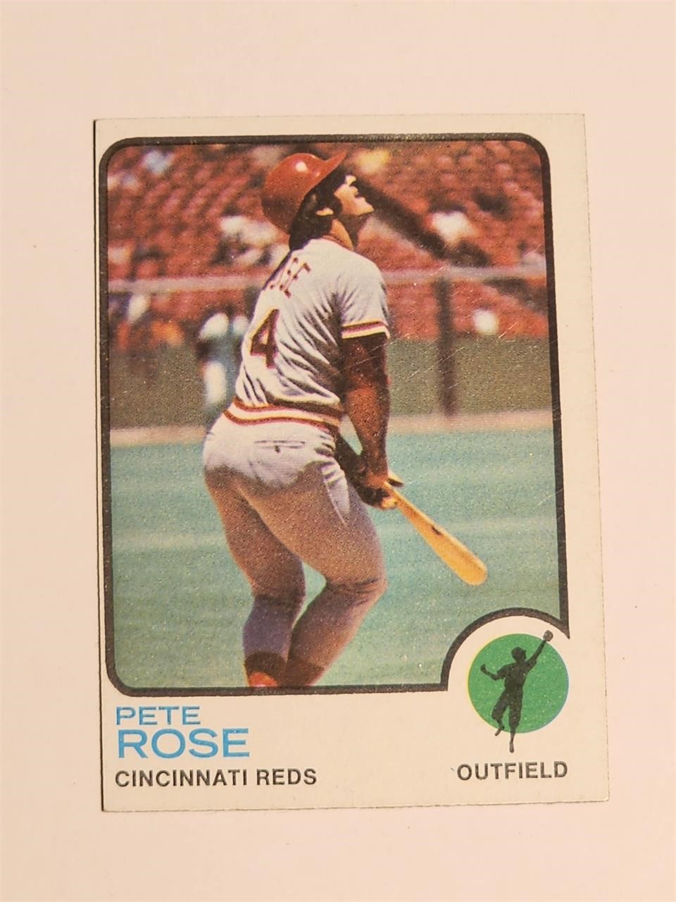 VINTAGE 1973 TOPPS BASEBALL CARD #130 PETE ROSE