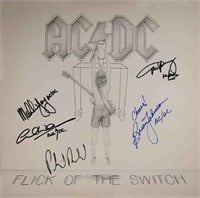 AC/DC Flick Of The Switch signed album