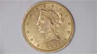 1907 $10 Gold Liberty Head