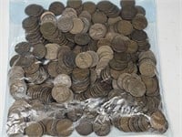 1938 Wheat Pennies   2 1/2 lbs