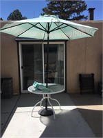 Outdoor 6 Foot Umbrella W/Stand & Table