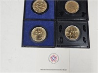 4- American Revolution Bi Centenial Medals