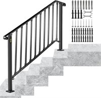 Happybuy Handrails for Outdoor Steps, Fit 4 or 5
