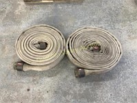 2 USED FIRE HOSES