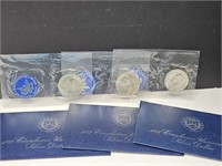 3-1972 Eisenhower Uncirculated 40% Silver $ Coins