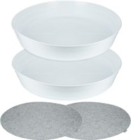Garden Hour 25 Pack of 2 XXXL Plant Saucers for Po