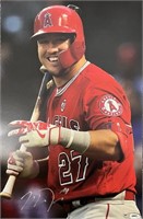 Angels Mike Trout Signed 11x17 with COA