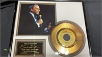 Frank Sinatra Framed 24kt Gold Plated Record