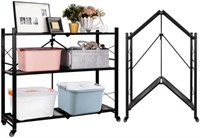 Foldable Shelves 4 Tier Heavy Duty Metal Storage