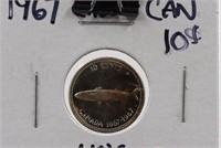 1967 UNCIRCULATED CANADA 10¢