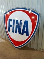 Antique Dbl. Sided Fina Porcelain Dealer Sign