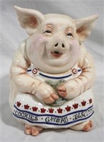 Joanne West Tableaux pig cookie jar