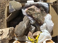 Box Of Assorted Large Rock Specimens