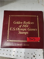 Golden Replicas of 84 U.S. Olympic Stamps