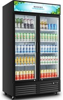 Commercial Merchandiser Refrigerator 2 Glass Door