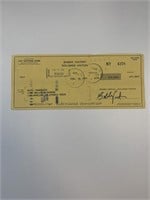 Bobby Vinton signed check