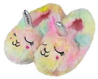 Tirzrro Little Girls Kids Rainbow Unicorn Slippers
