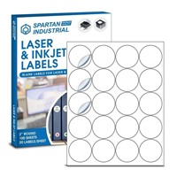 Spartan Industrial Printable Circle Laser Label -
