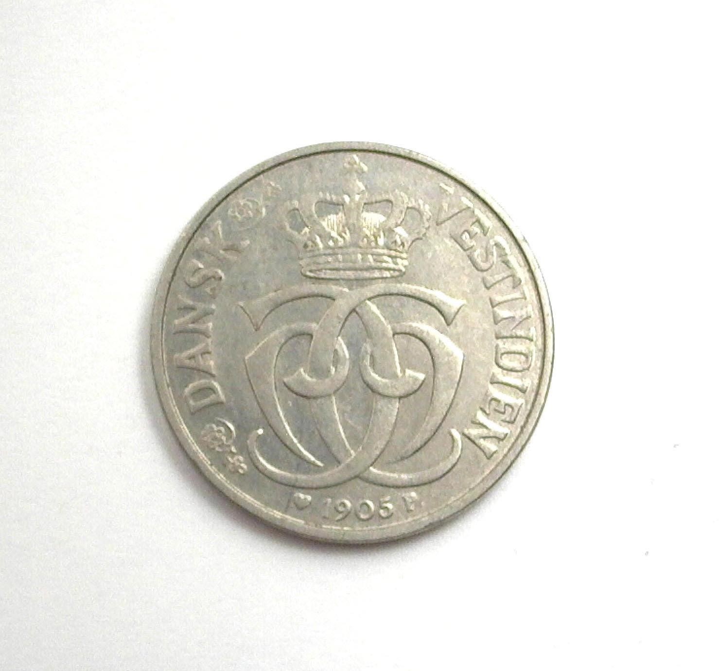 1905 5 Cents Danish West Indies