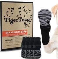 DOK TigerToes Premium Non-Slip Dog Socks for Hardw