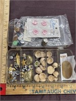 Embellishments and sewing buttons