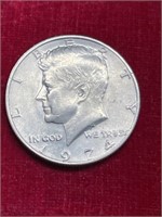 1974 coin lot Kennedy half dollar