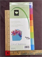 6 x 12 card stock cricut rainbow colors a few