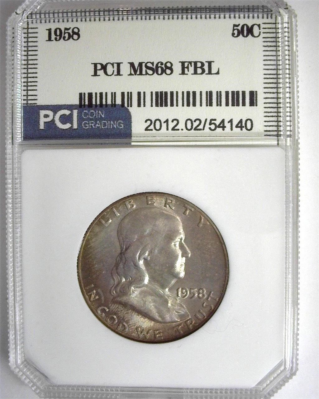 1958 Franklin PCI MS68 FBL